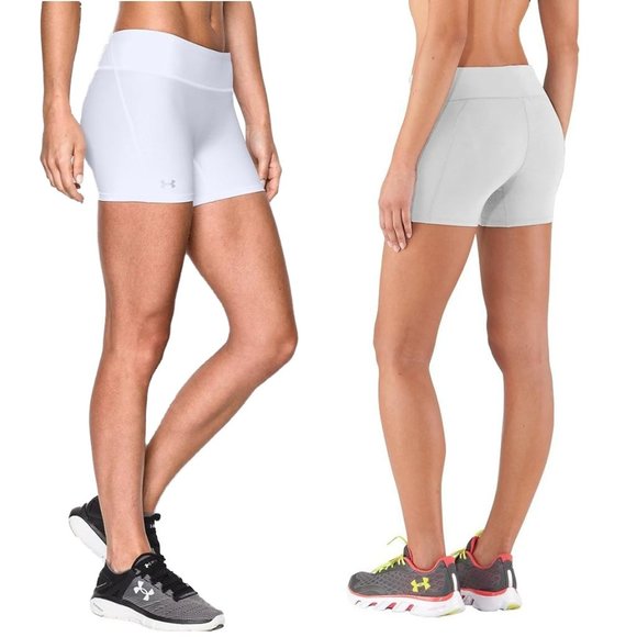 Under Armour Shorts Under Armour Compression Shorts Womens White Xl Poshmark